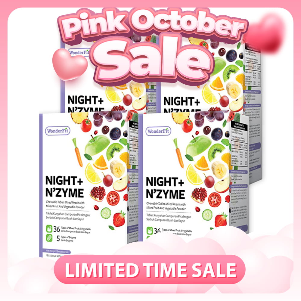 【Bundle Of 4】Wonderfit Night + Nzyme 30s x 4 Boxes