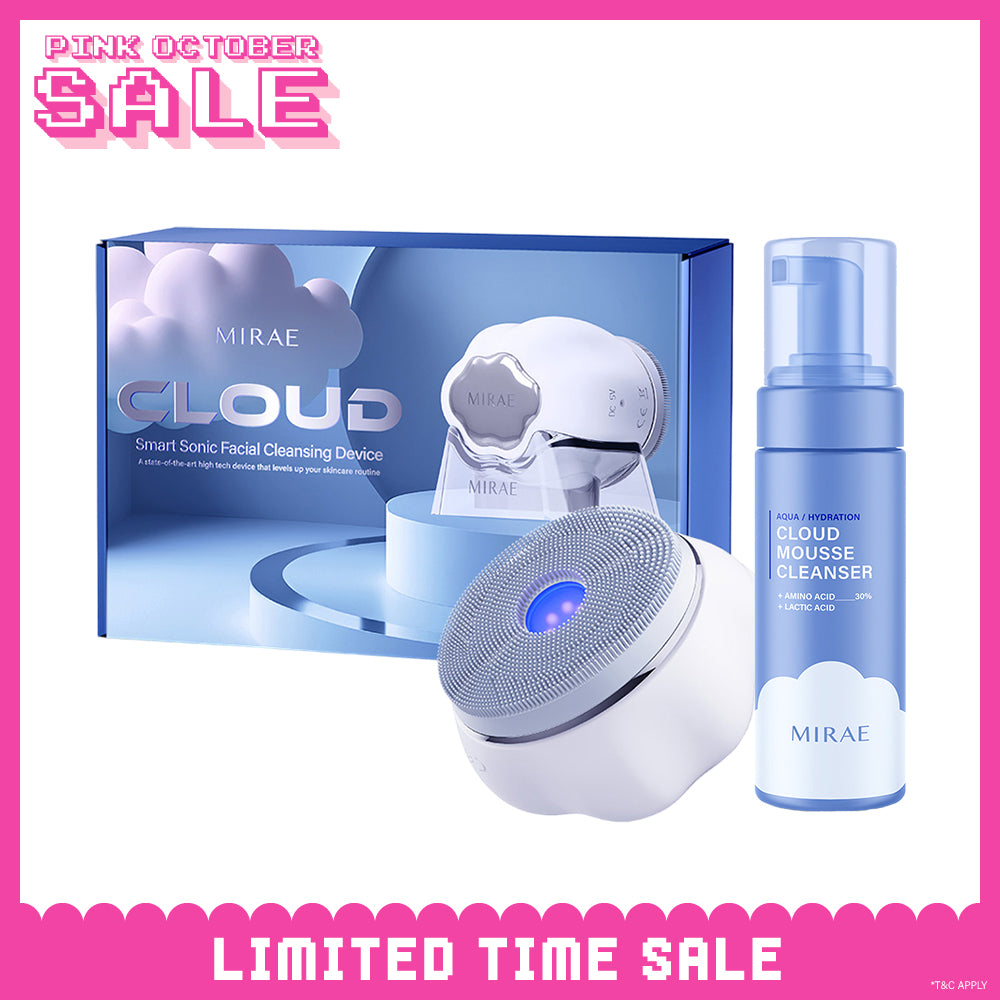 Mirae Cloud Smart Sonic Facial Cleansing Device + Cleansing Mousse 150ml