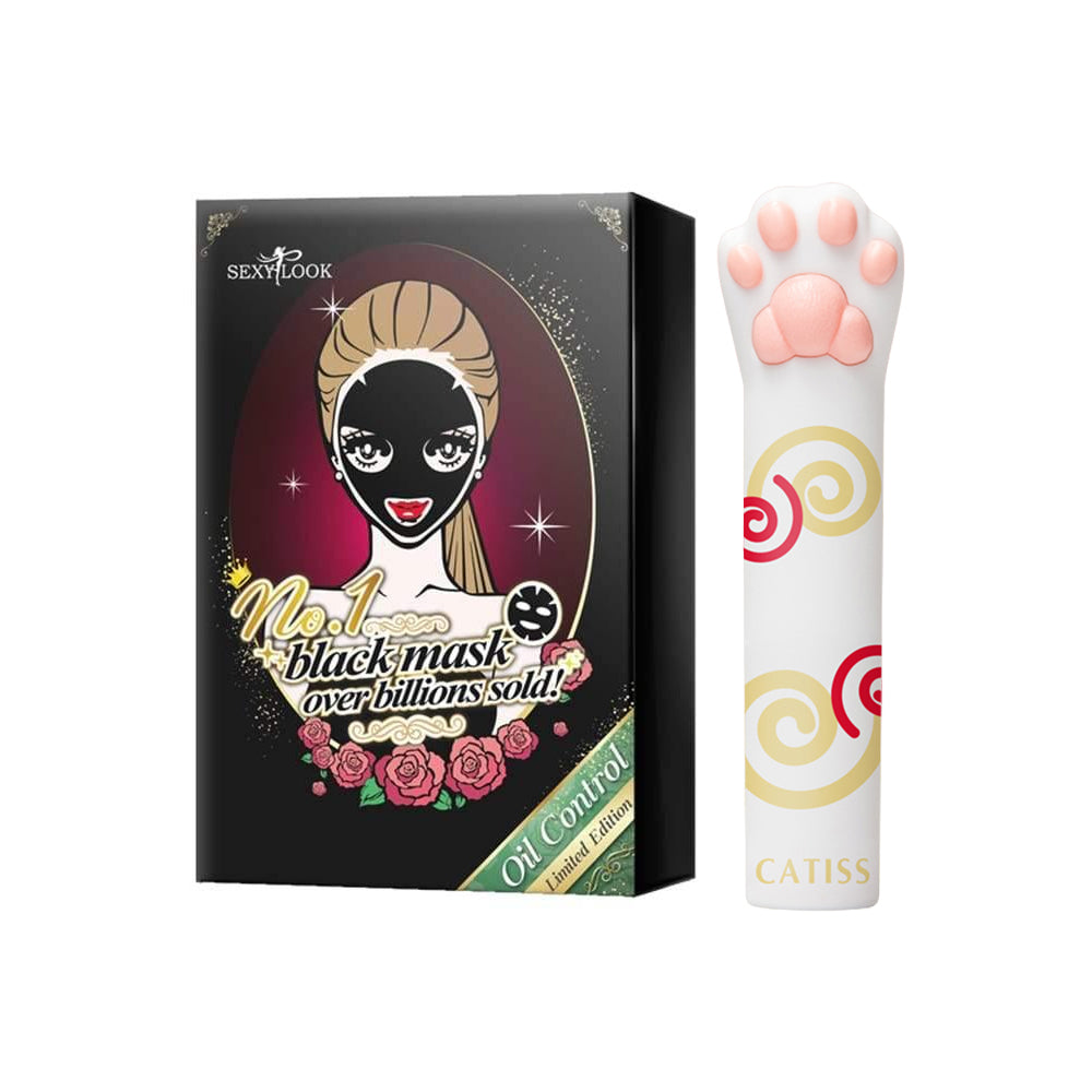 【Gift】CATISS New Cat Palm Lip Balm Tortoiseshell Cat Berry Flavor 3g + Sexylook Limited Edition Oil Control Mask 4s