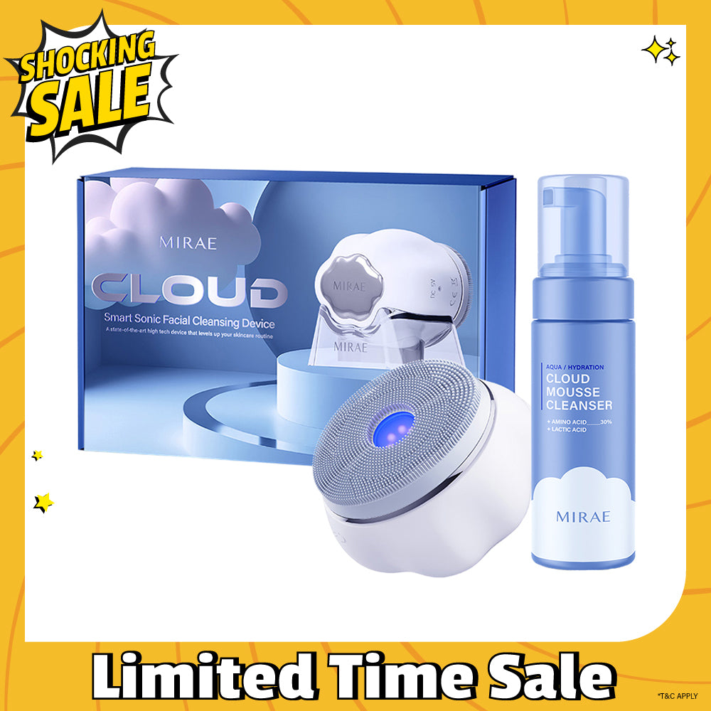 Mirae Cloud Smart Sonic Facial Cleansing Device + Cleansing Mousse 150ml