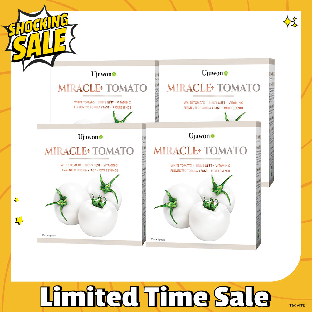 【Bundle Of 4】Ujuwon Miracle+ Tomato Skin Booster 8s x 4 Boxes