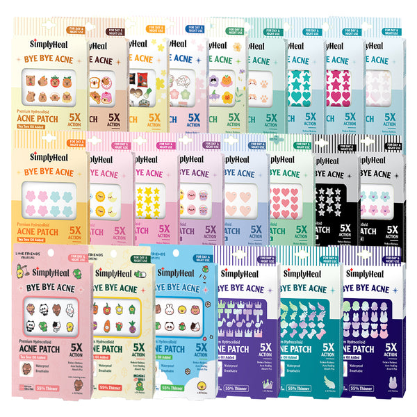 SimplyHeal Day & Night Premium Hydrocolloid Acne Patch (style to choose)