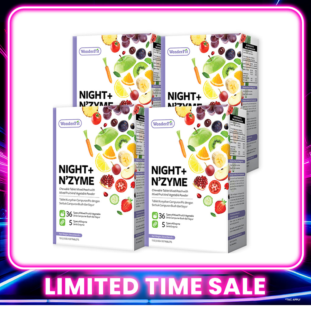 【Bundle Of 4】Wonderfit Night + Nzyme 30s x 4 Boxes