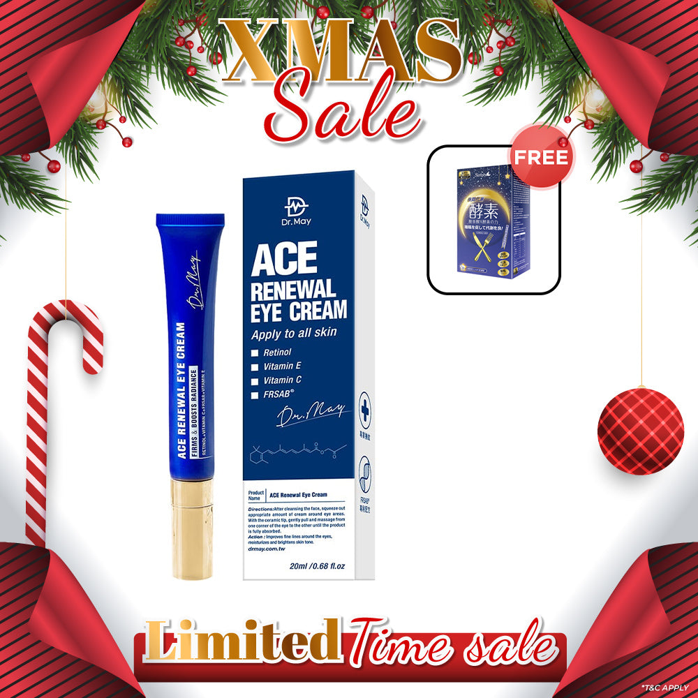 Dr May ACE Renewal Eye Cream 20ml FREE Simply Night Metabolism Enzyme Tablet 30s