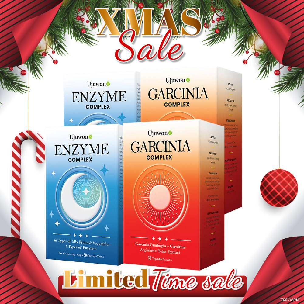 【Bundle of 4】Ujuwon Enzyme Complex 30s x 2 Boxes + Garcinia Complex 30s x 2 Boxes