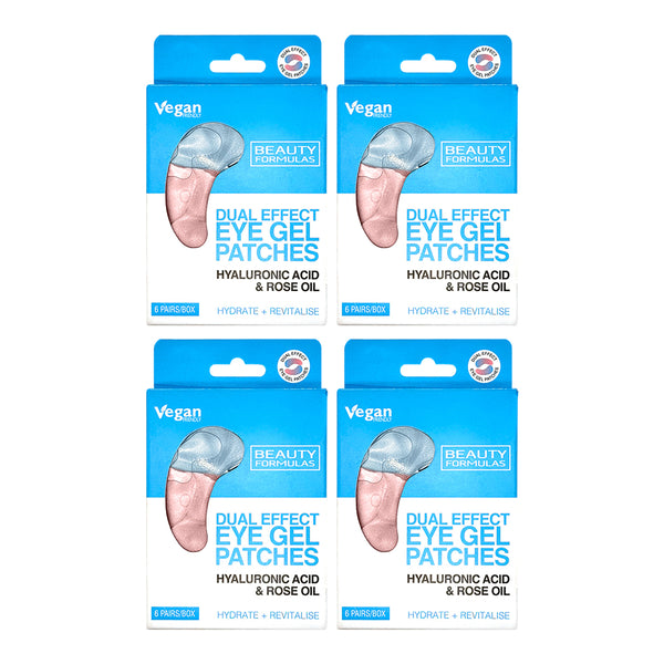 【Bundle of 4】Beauty Formulas Dual Effect Eye Gel Patches 6 pairs