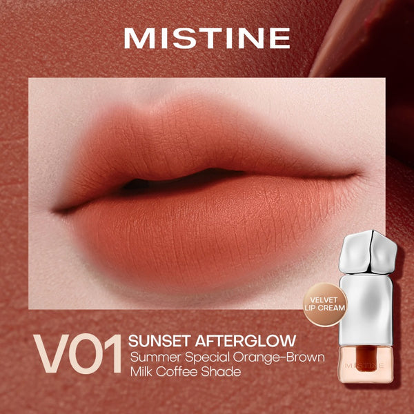 Mistine Thai Latte Long Wear / Velvet Lip Cream , Long Wear / Juicy Lip Glaze