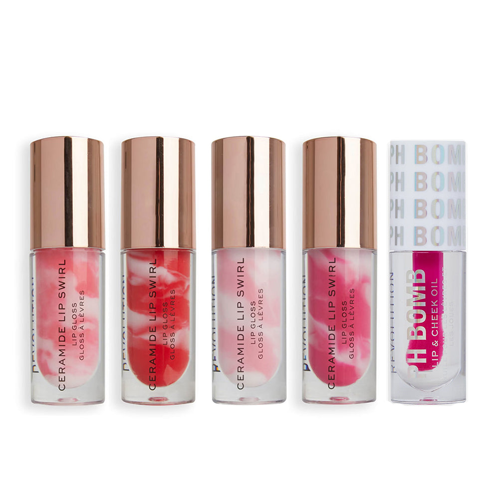 Revolution Ceramide Lip Swirl Gloss 4.5ml (5 Shades To Choose)