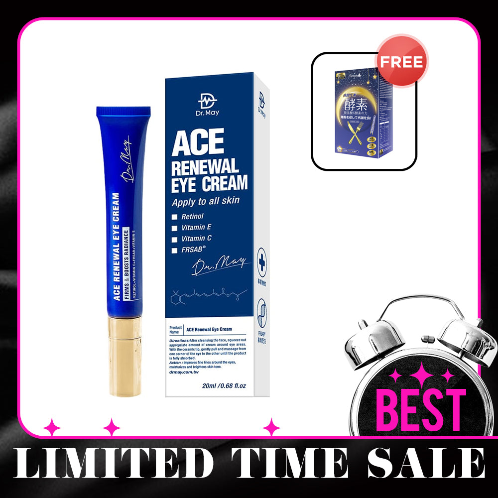 Dr May ACE Renewal Eye Cream 20ml FREE Simply Night Metabolism Enzyme Tablet 30s