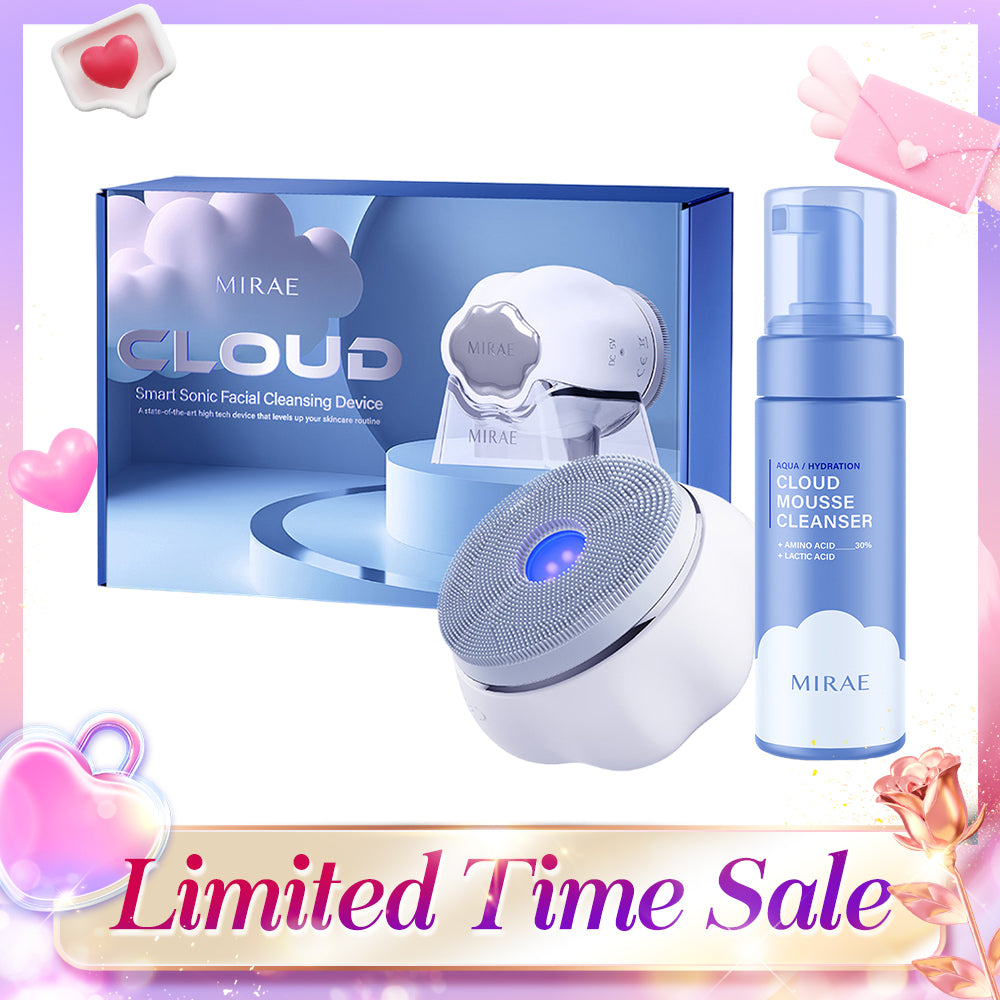 Mirae Cloud Smart Sonic Facial Cleansing Device + Cleansing Mousse 150ml