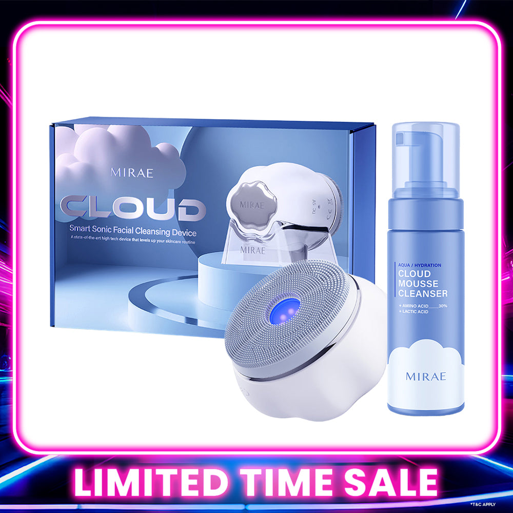 Mirae Cloud Smart Sonic Facial Cleansing Device + Cleansing Mousse 150ml