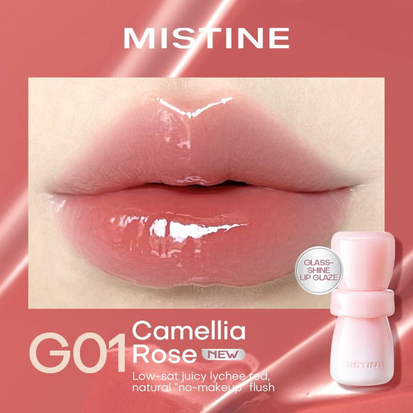 Mistine Bloom Lasting Lip Gloss with Rose PDRN | Long Lasting | Tint & Gloss | Nourishes Lips | Reduces Fine Lines