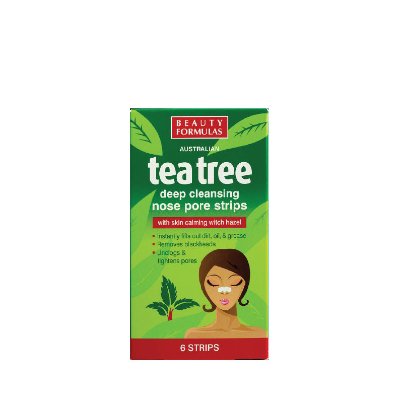 Beauty Formulas Tea Tree Nose Pore Strips 6s/Box