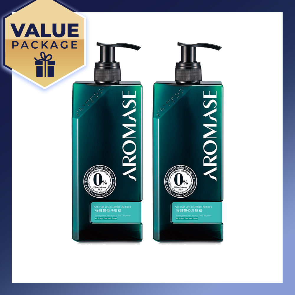 【Bundle of 2】AROMASE Anti-Hair Loss Essential Shampoo 400ml x 2
