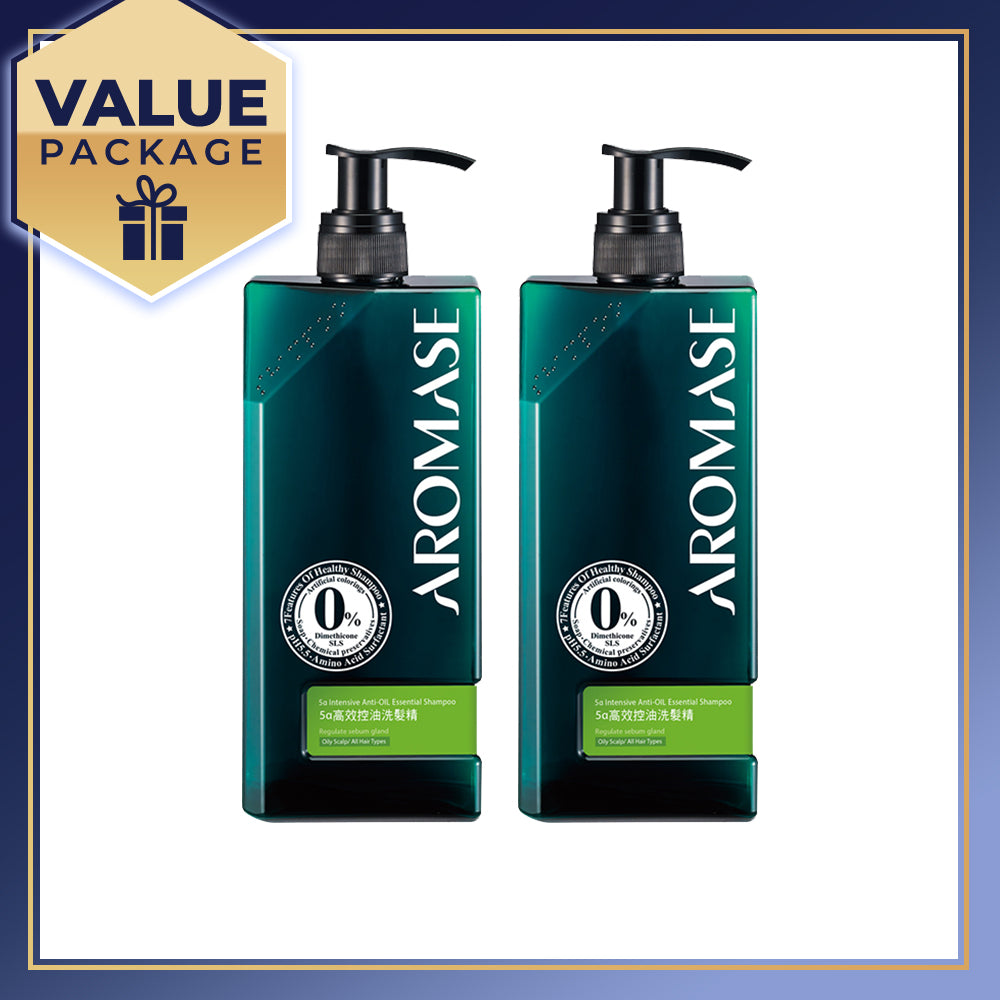 【Bundle of 2】AROMASE 5α Intensive Anti-Oil Essential Shampoo 400ml x 2
