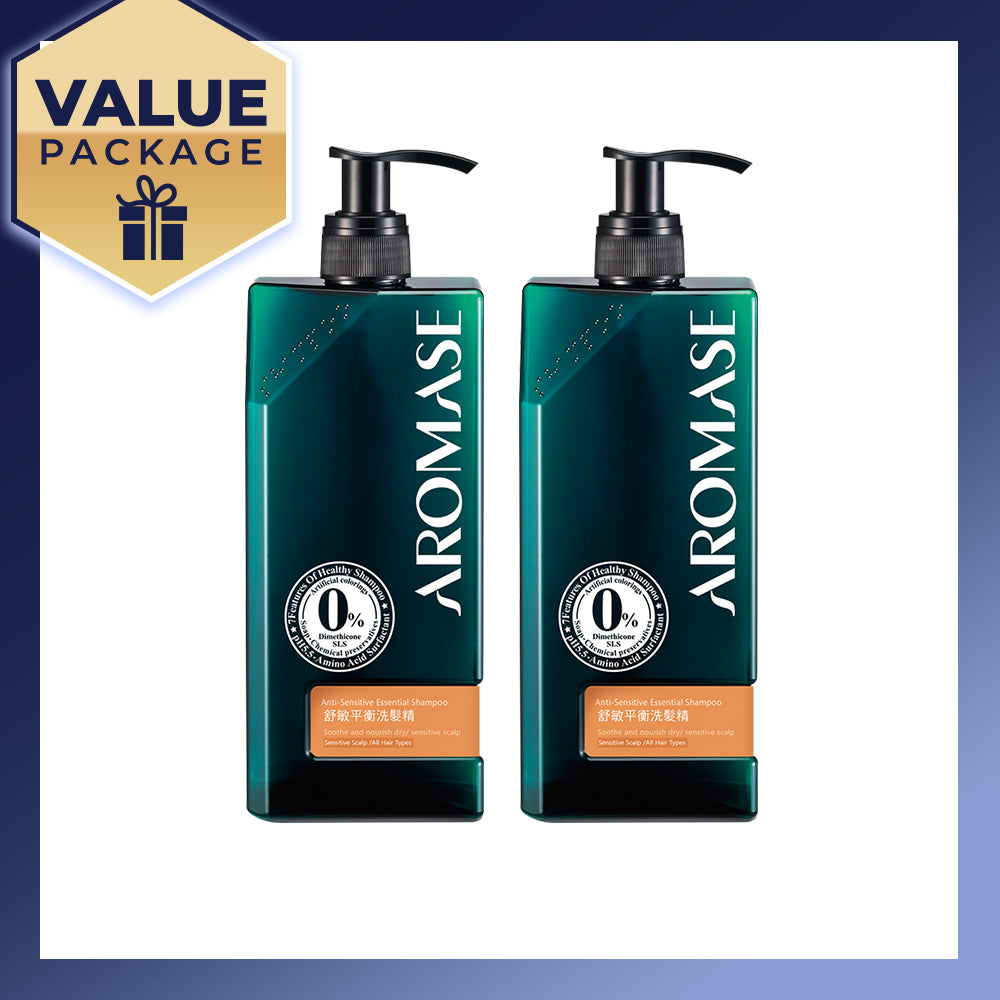 【Bundle of 2】AROMASE Anti-Sensitive Essential Shampoo 400ml x 2
