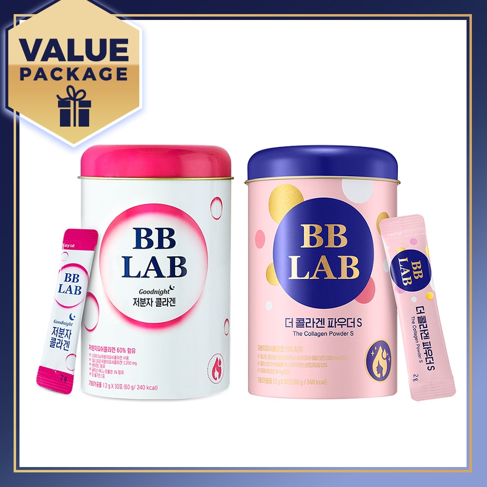 BB LAB Low Molecular Collagen (Goodnight Collagen) 2g x 30s + The Collagen Powder S (Season 2) 2g x 30s
