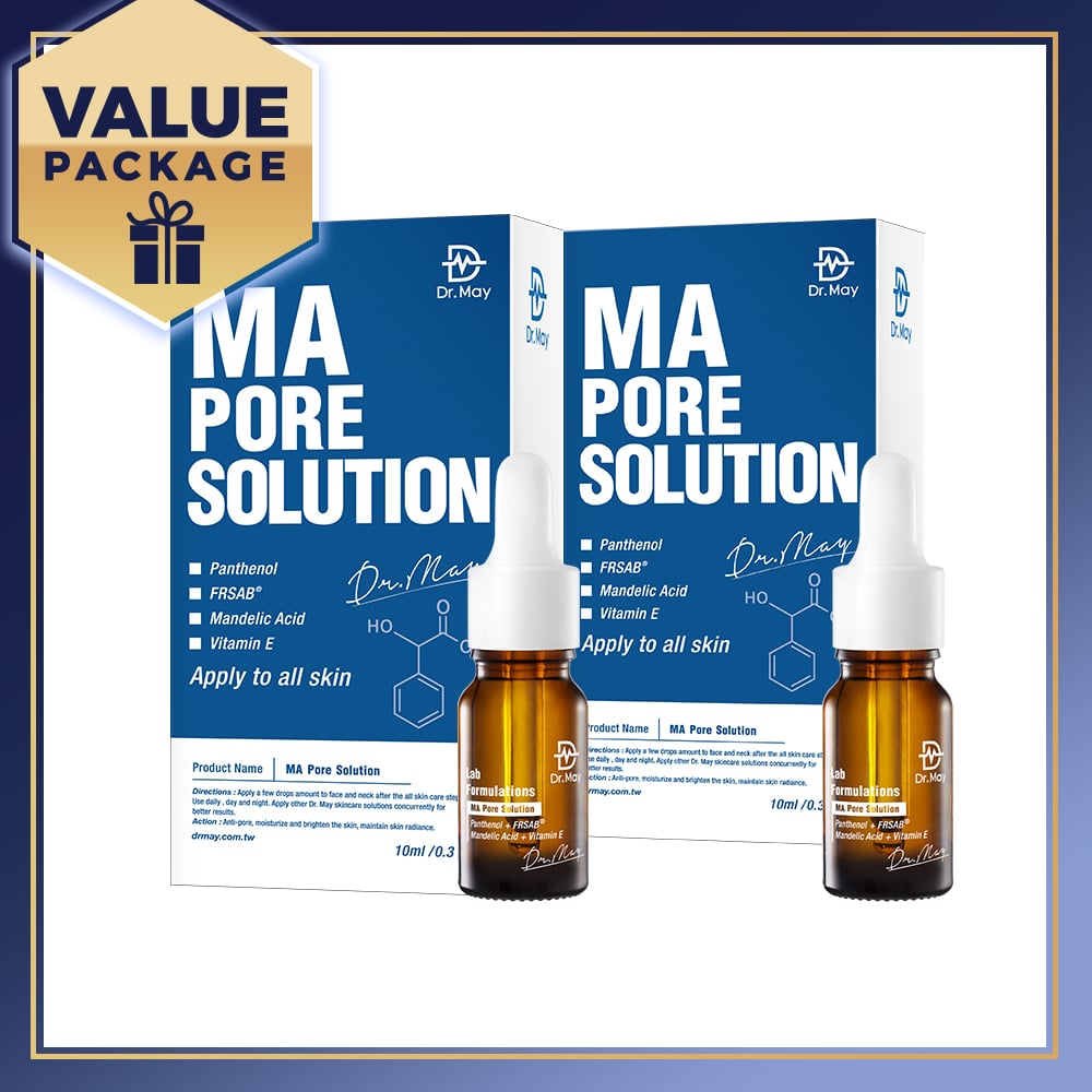 【Bundle of 2】 Dr May MA Pore Solution Smart Mandelic Acid Rejuvenating Essence 10ml x 2 Boxes